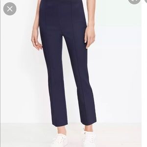 Loft Navy Kick Crop Pants